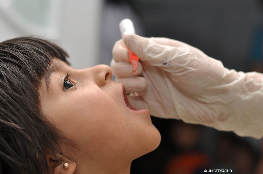 Vacunas contra la polio para 18 millones de niños