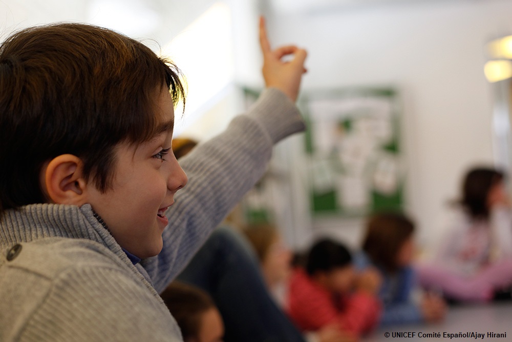Los niños y niñas en el debate electoral del 14-J