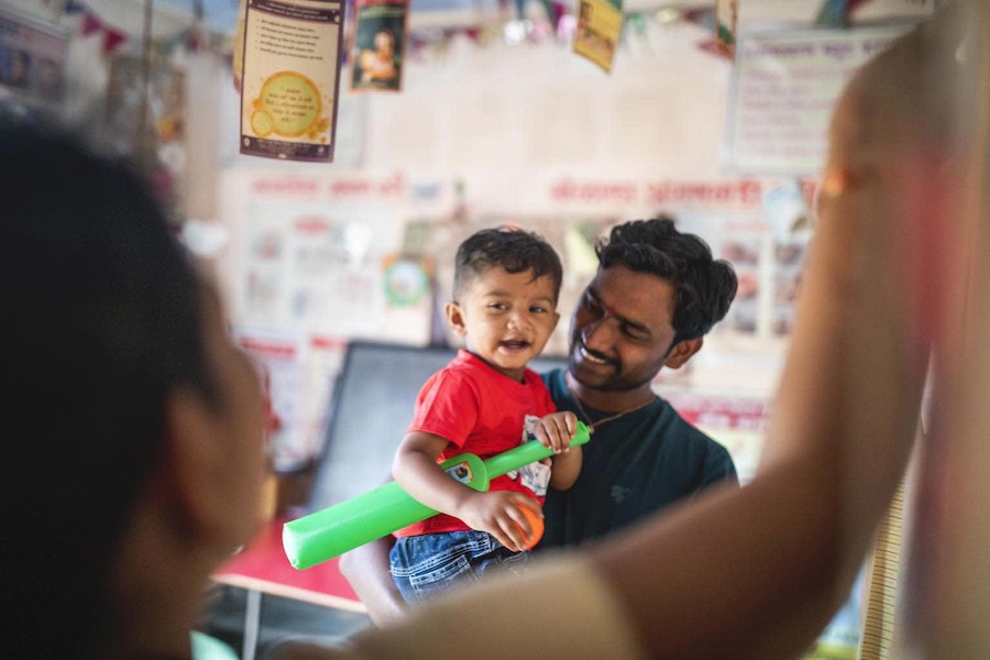 Centro infantil que UNICEF apoya en India