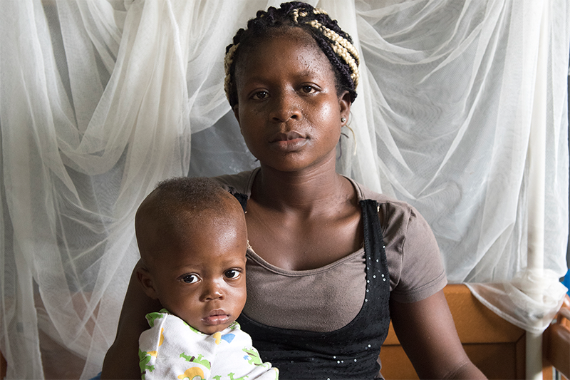 Favour tras su recuperación gracias a UNICEF