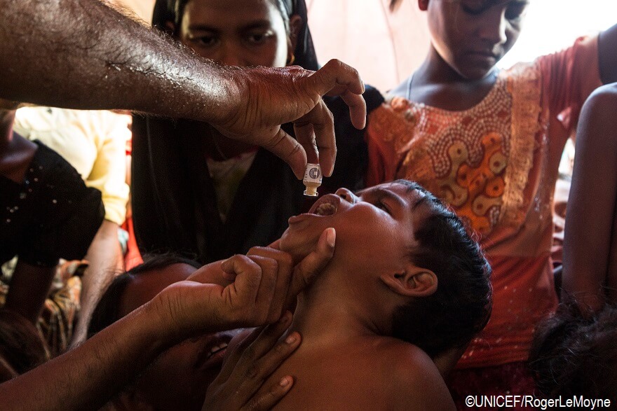 Arranca la segunda mayor campaña de vacunación oral contra el cólera del mundo en los campamentos rohingya de Bangladesh