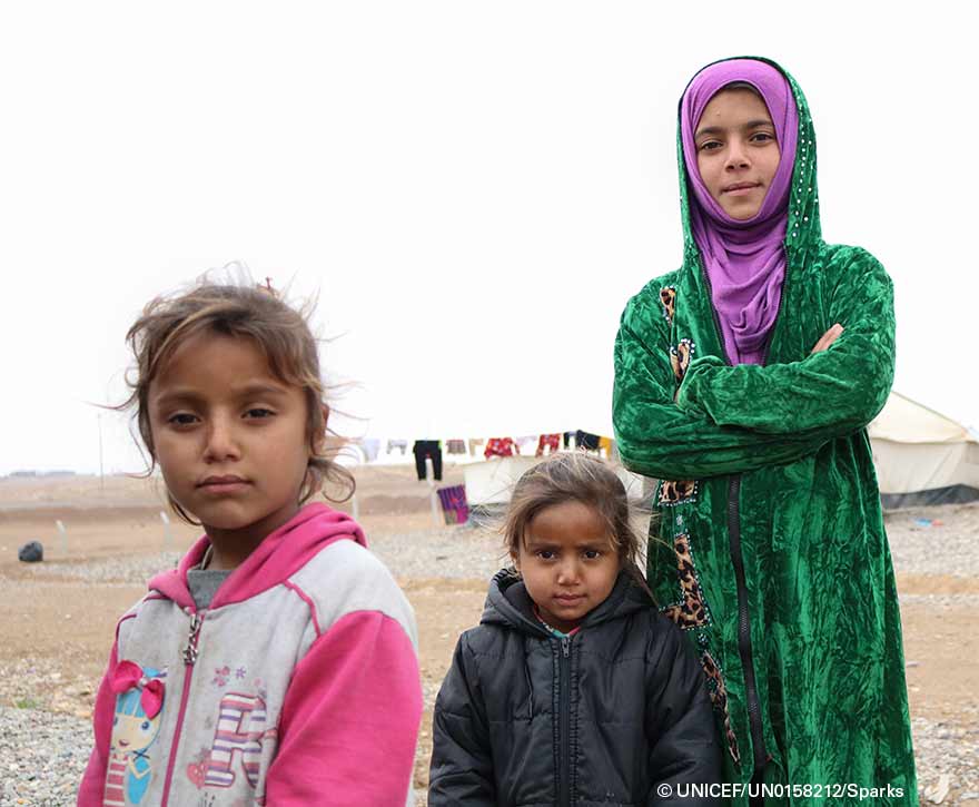 750.000 niños de Irak sin sanidad en Mosul