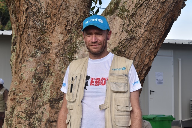 Jerome Kouachi,coordinador de la respuesta contra el ébola de UNICEF