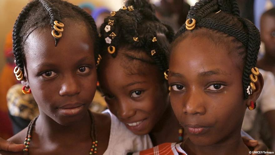 Adolescentes en Mauritania