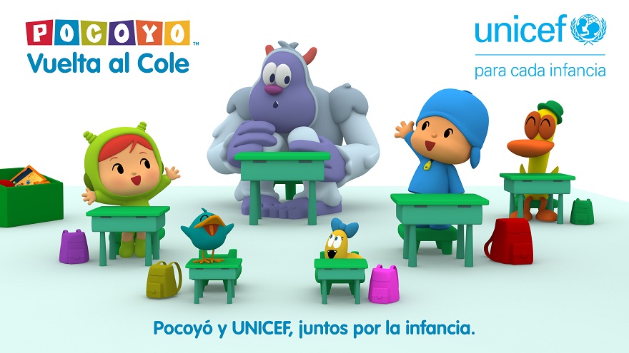 Pocoyó-Zinkia y UNICEF España firman un acuerdo para promover los derechos de la infancia más vulnerable