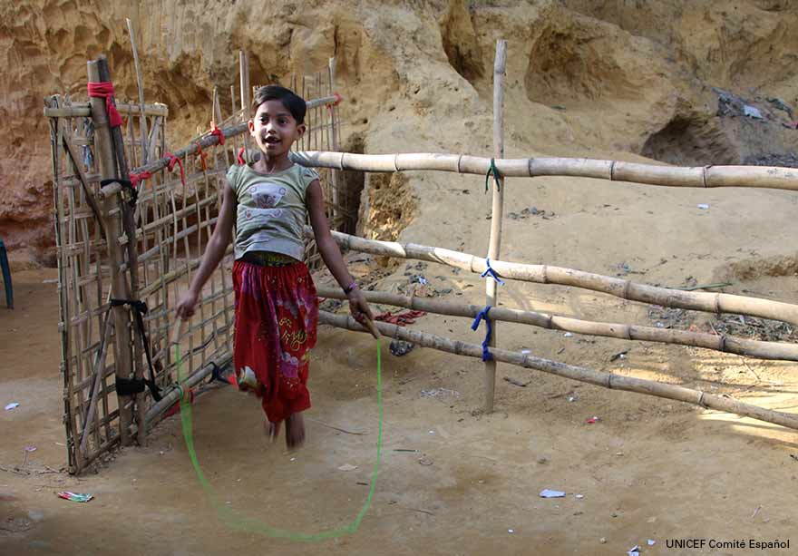 Tasmin, refugiada rohingya en Kutupalong, Bangladesh