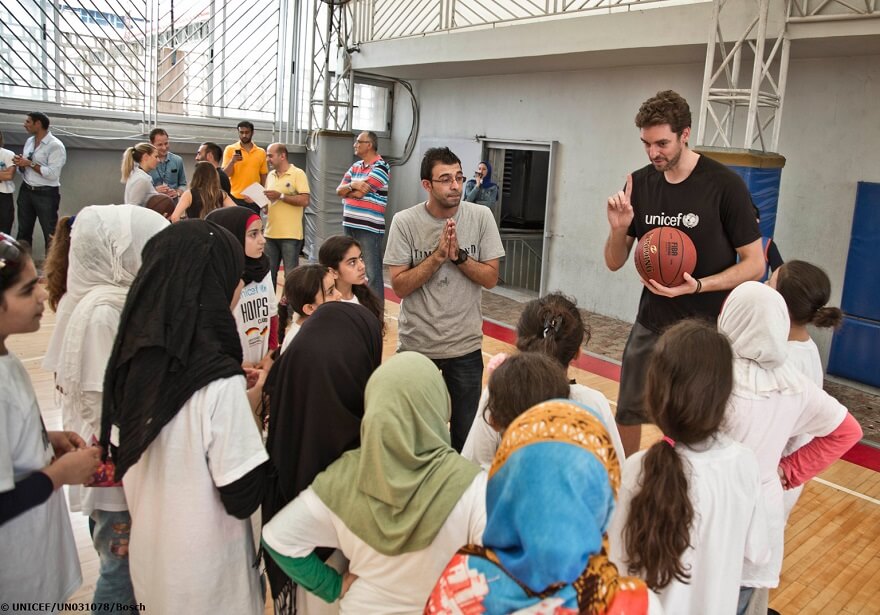 UNICEF nombra a Pau Gasol Defensor Mundial para la Nutrición y el fin de la Obesidad Infantil 