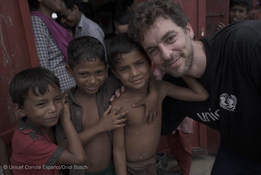Pau Gasol: “Los niños refugiados rohingya han sufrido una violencia que ningún niño debería vivir. Necesitan más apoyo urgentemente”