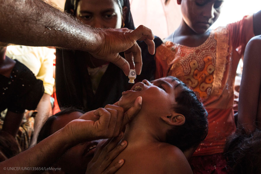 Bangladesh: respuesta inmediata para proteger a los niños rohingya contra la difteria