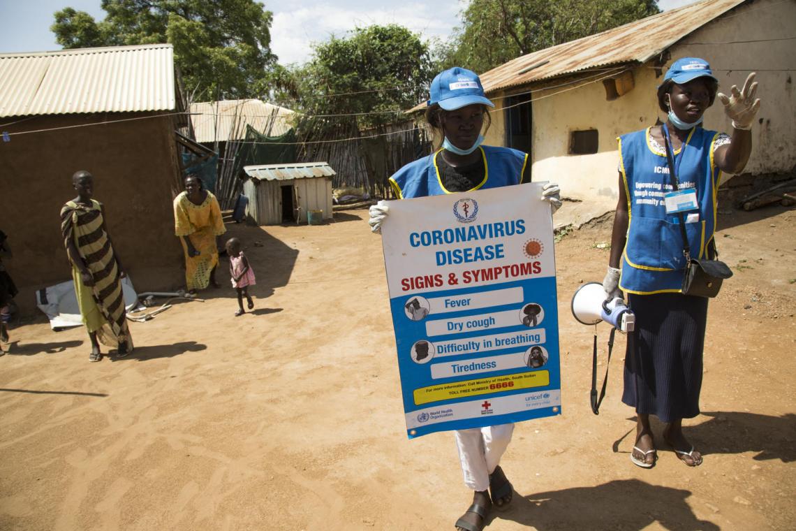 Sudán del Sur, 2020: El UNICEF cuenta con una red de 2.500 movilizadores que trabajan durante todo el año para concienciar sobre la importancia de la higiene, la inmunización, la nutrición, la protección de los niños y la educación.