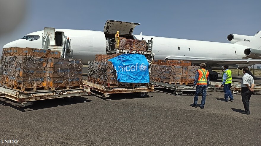 COVID-19: llegan a Yemen suministros de UNICEF ante el aumento de casos de coronavirus en el país 