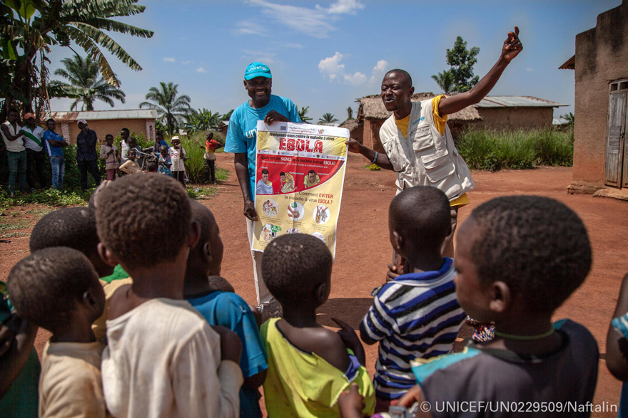 UNICEF intensifica su apoyo a los niños de las zonas afectadas por el ébola en República Democrática del Congo 
