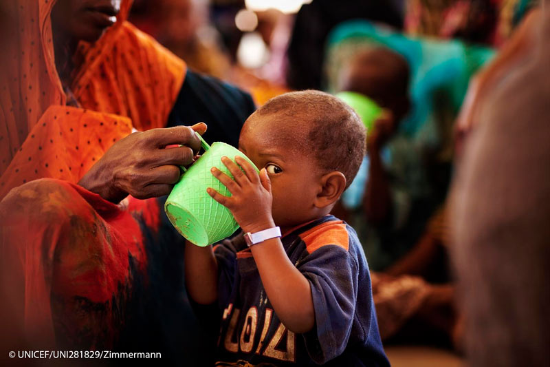UNICEF y sus aliados responden a la triple amenaza de inundaciones, langostas y COVID-19