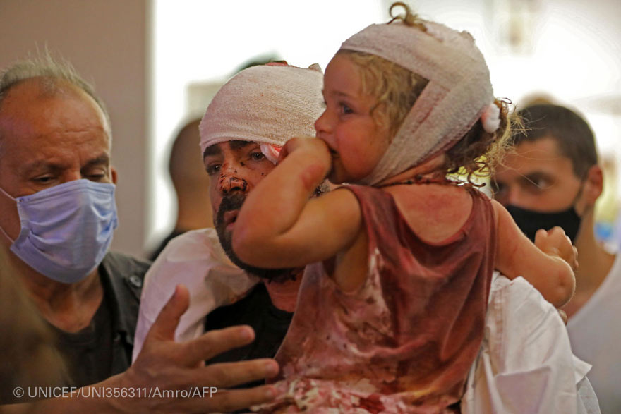 80.000 niños desplazados debido a las explosiones en Beirut