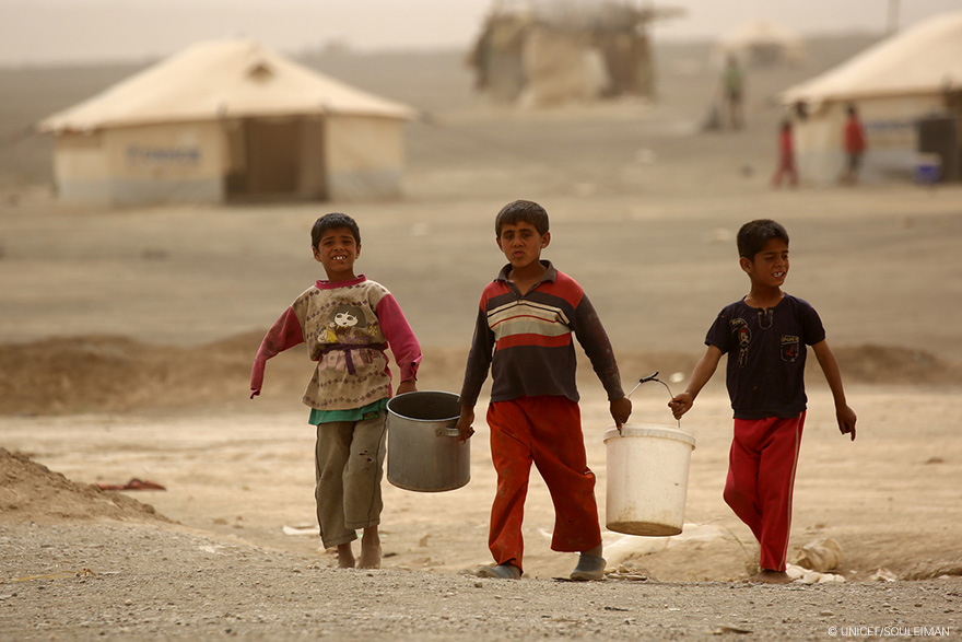 Conflicto en Siria: 50.000 litros de agua con 50 euros