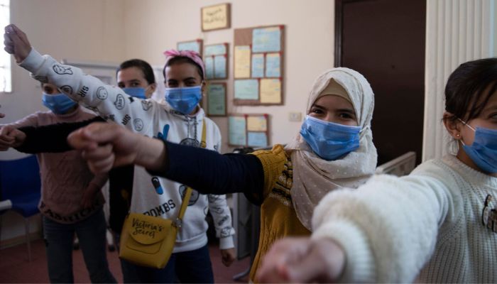 Apoyo psicosocial para los niños de Siria.