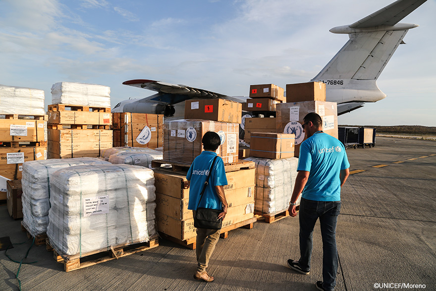 Ayuda UNICEF huracán Irma
