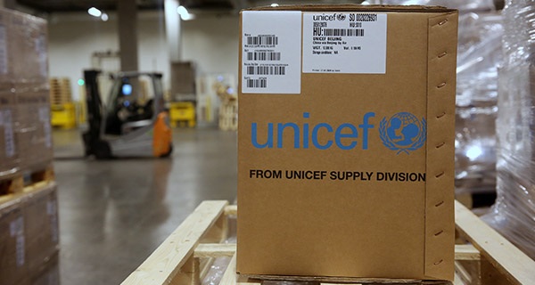UNICEF entrega suministros para luchar contra el coronavirus