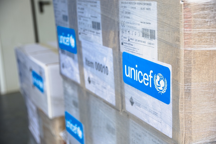 UNICEF aporta 418.000 mascarillas de protección al sistema de salud español