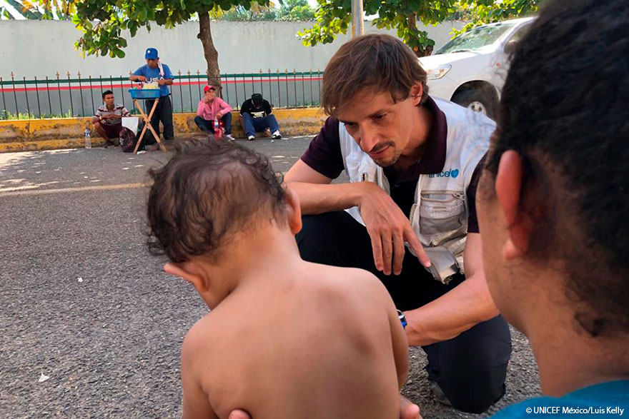 UNICEF Chiapas nueva caravana migrante