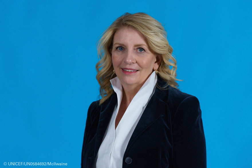 La nueva directora ejecutiva de UNICEF, Catherine Russell