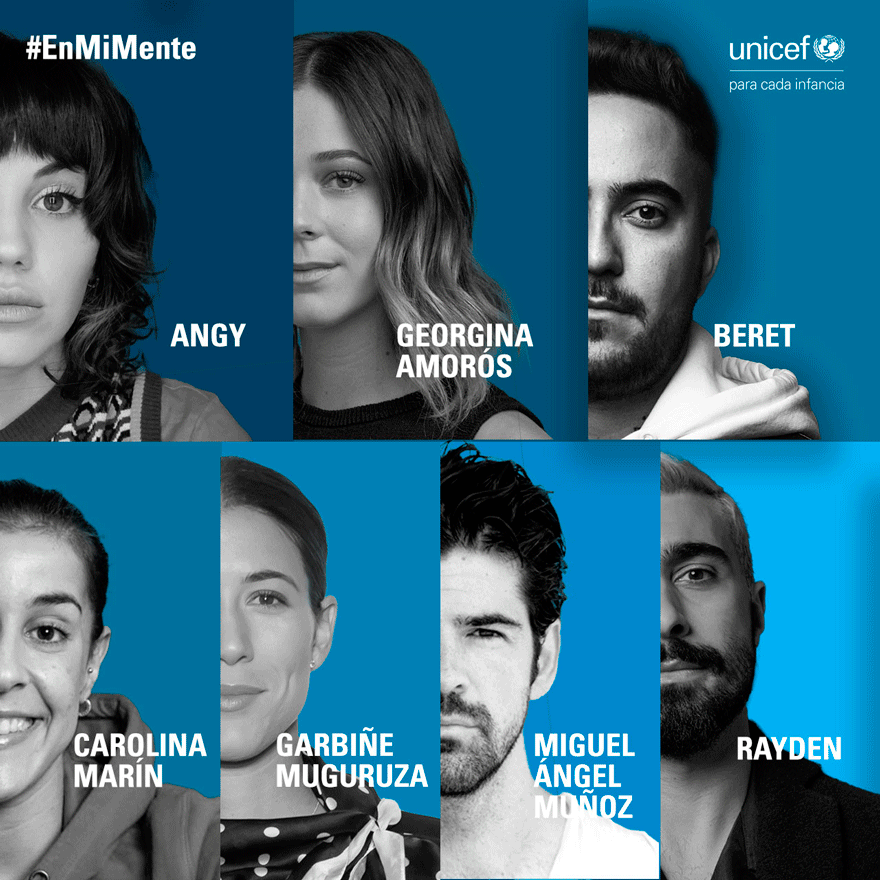 Personajes públicos en apoyo a UNICEF