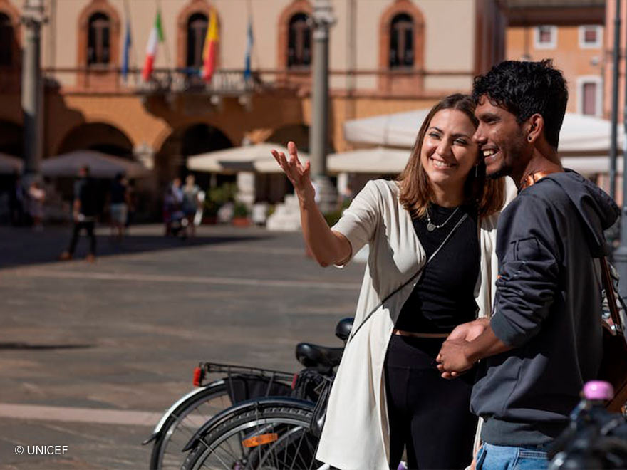 Imagen de un joven de Bangladesh en Italia