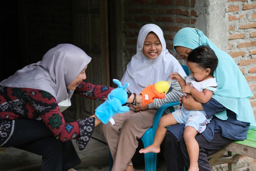 UNICEF proporciona servicios psicosociales. 