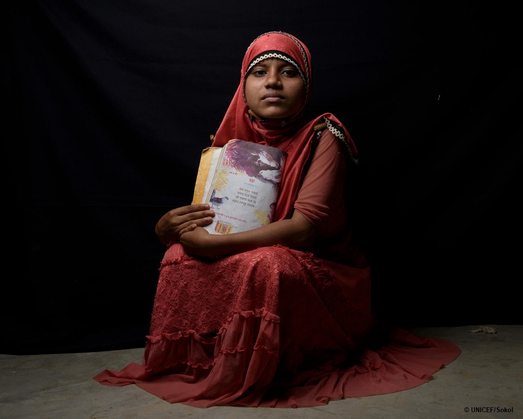 Niña Cumbre Mundial Migración Marrakech