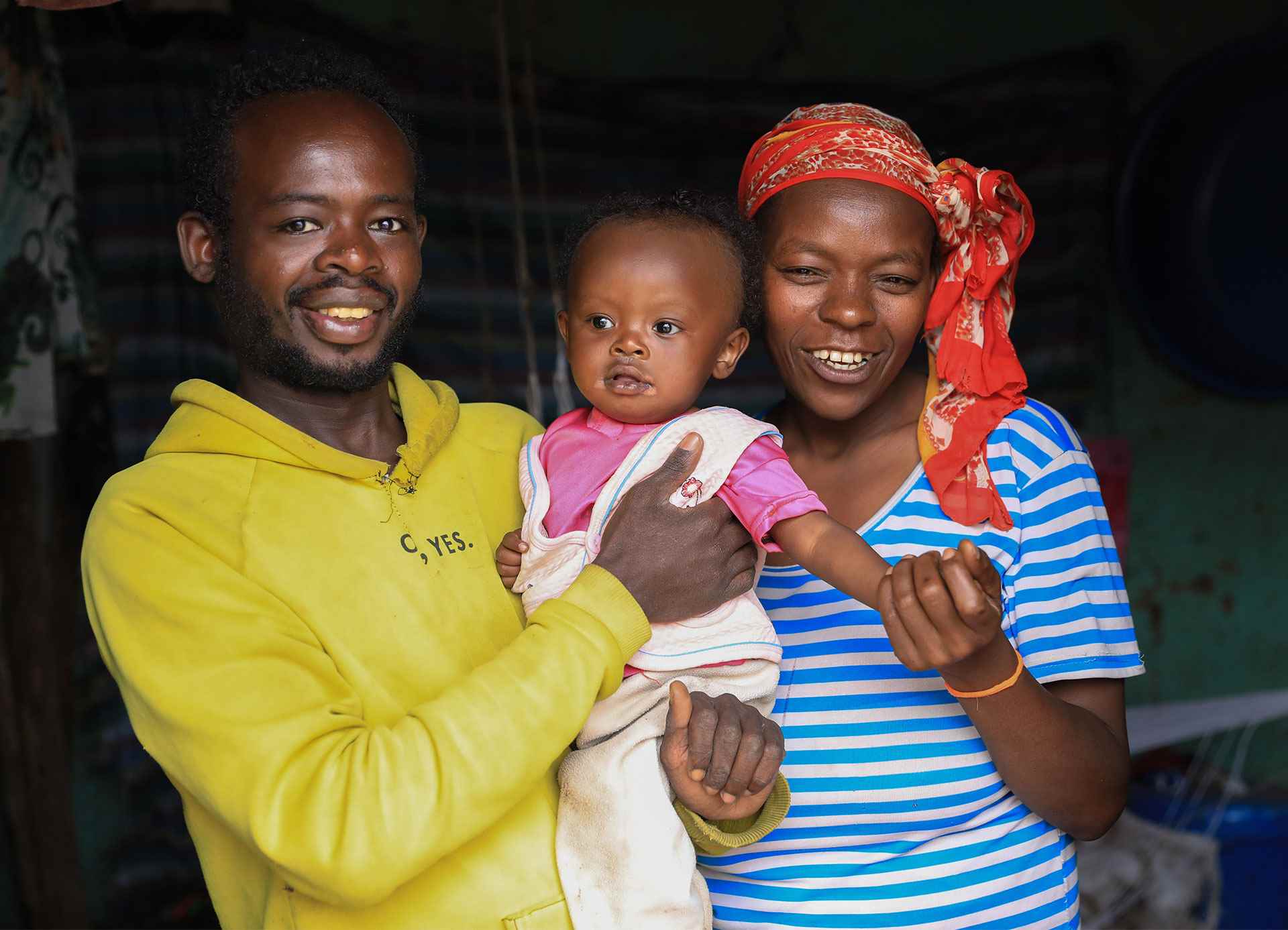 la familia de Mekdes en Etiopia