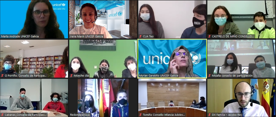 Encuentro consejos participación infantil con Director Familia e Infancia Xunta Galicia