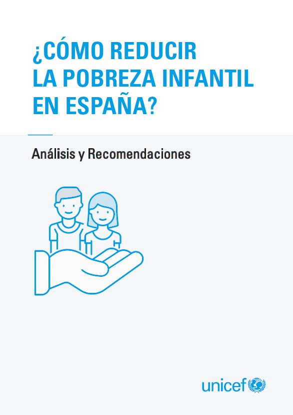 Portada informe reducir pobreza infantil Espana