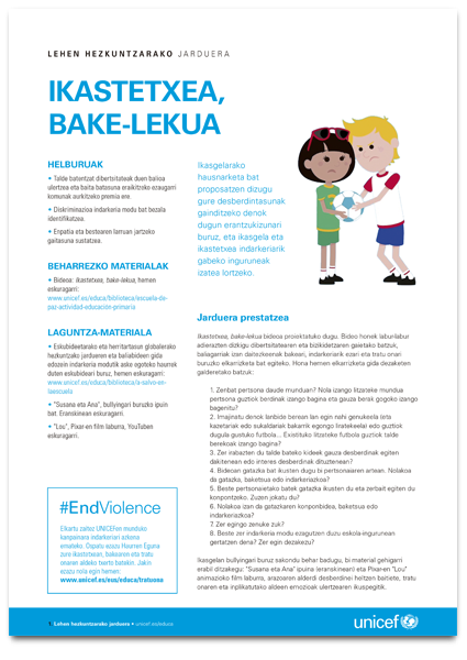 Ametsak - Ikastetxea, bake-lekua