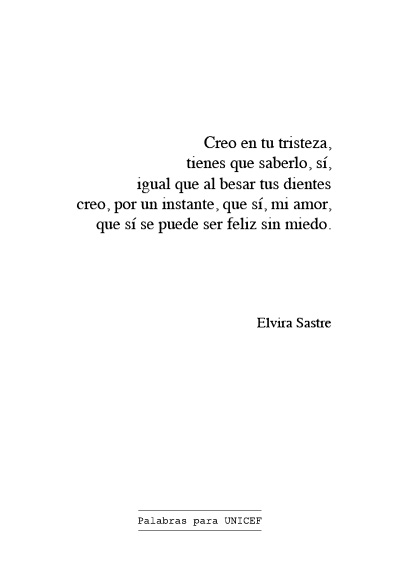 Portada - Elvira Sastre