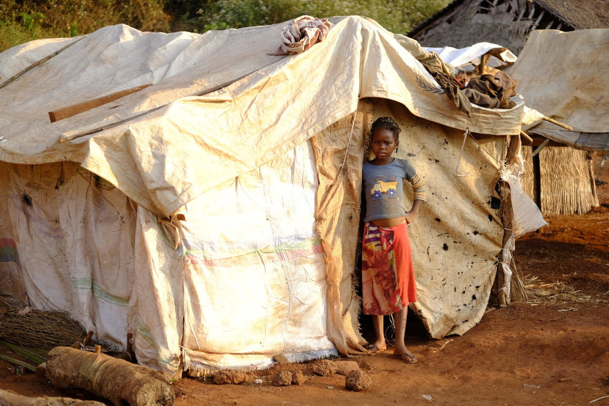 Charlotte, 12 años, refugiada en República Democrática del Congo.