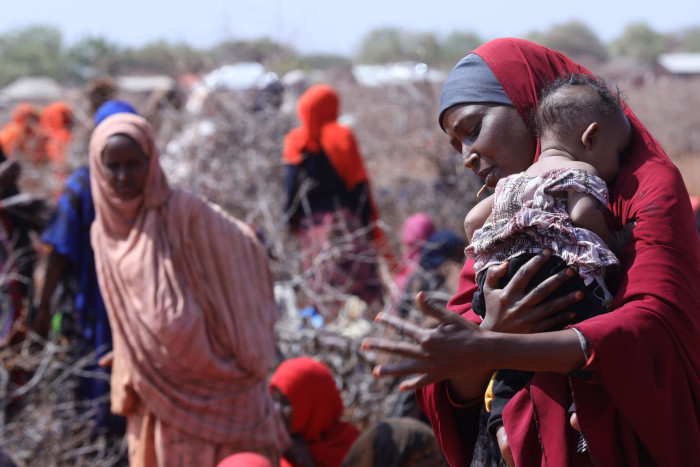 Refugiados por las sequías en Etiopía.