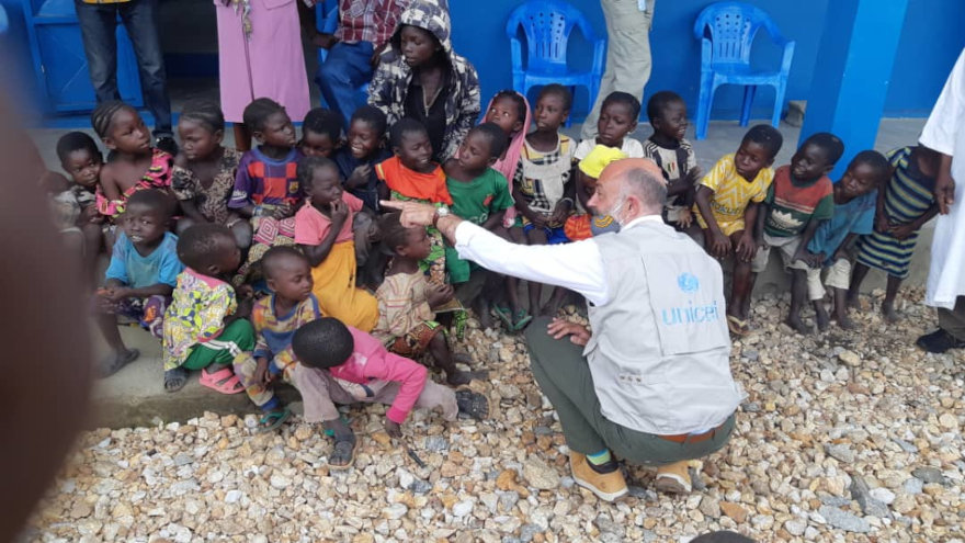 Trabajo de UNICEF en República Centroafricana.