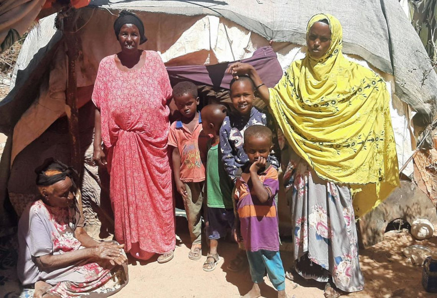 La sequía en Somalia afecta a las familias.