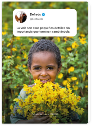 Palabras para UNICEF - Portada Defreds