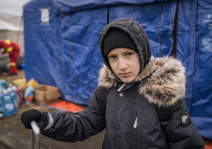 Ucrania: la mitad de los desplazados son niños.