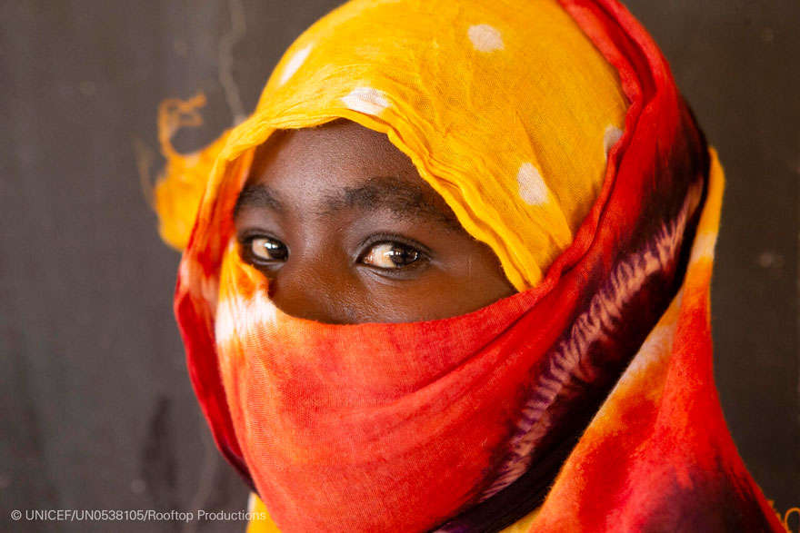 Retrato de una niña africana
