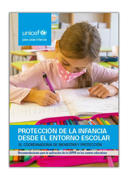 Portada del documento "Protección de la infancia desde el entorno escolar"