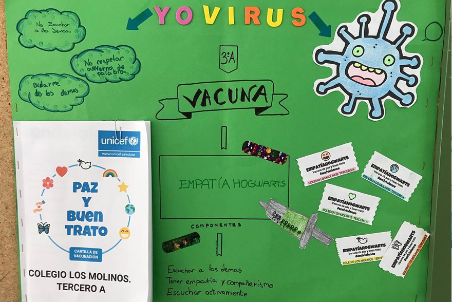 Vacuna del buen trato en el colegio Los Molinos