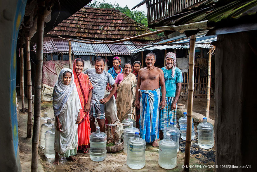 Familias y agua: India