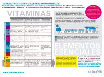 Gráfico sobre micronutrientes
