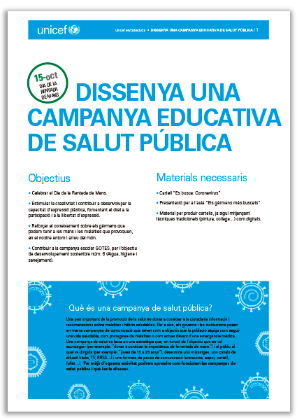 DISSENYA UNA CAMPANYA EDUCATIVA DE SALUT PÚBLICA