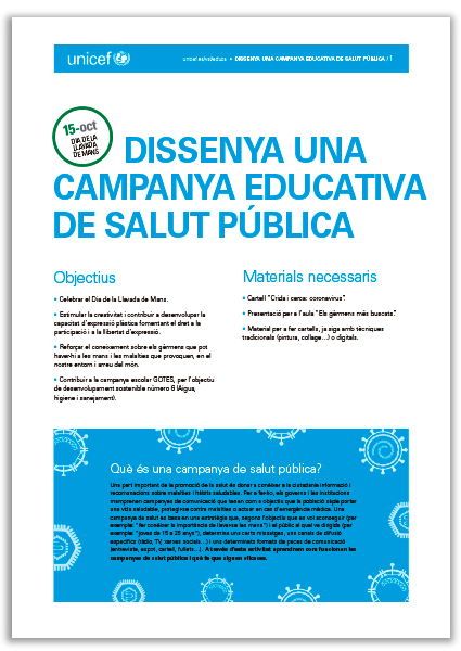 DISSENYA UNA CAMPANYA EDUCATIVA DE SALUT PÚBLICA