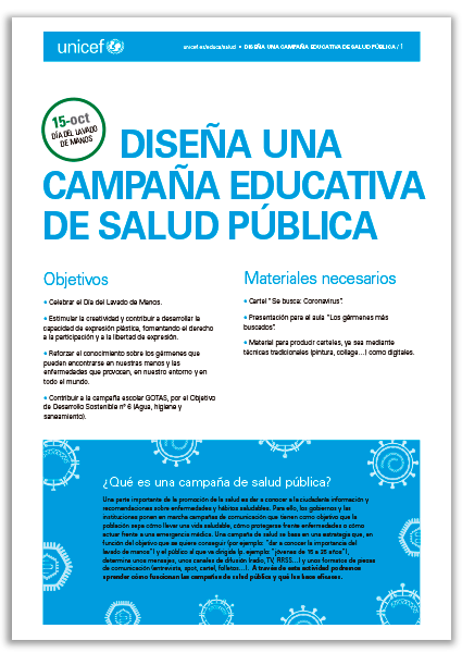 Actividad para el aula: Diseña una campaña de salud pública
