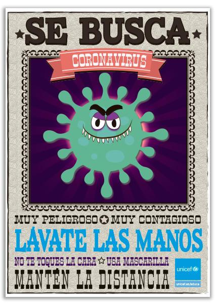 Se busca: Coronavirus - Cartel para el aula