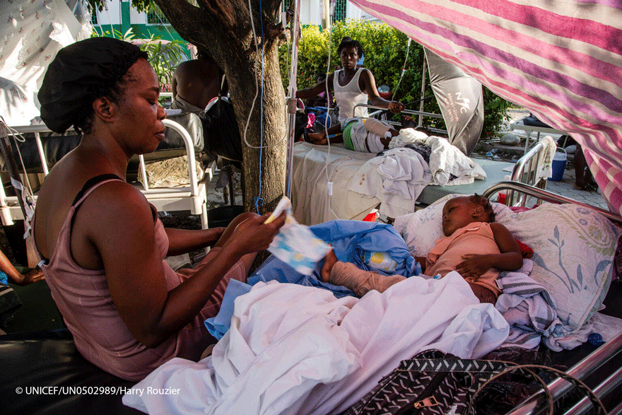 Más de medio millón de niños y niñas afectados por el terremoto de Haití